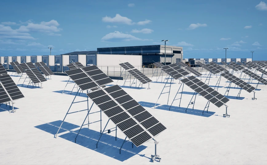 Centrales el&eacute;ctricas de gran escala montadas en el suelo